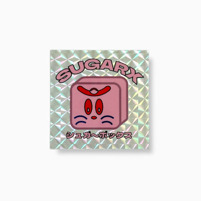 ホログラムシール（銀色）SUGARyロゴとキャラクター箱デザイン
